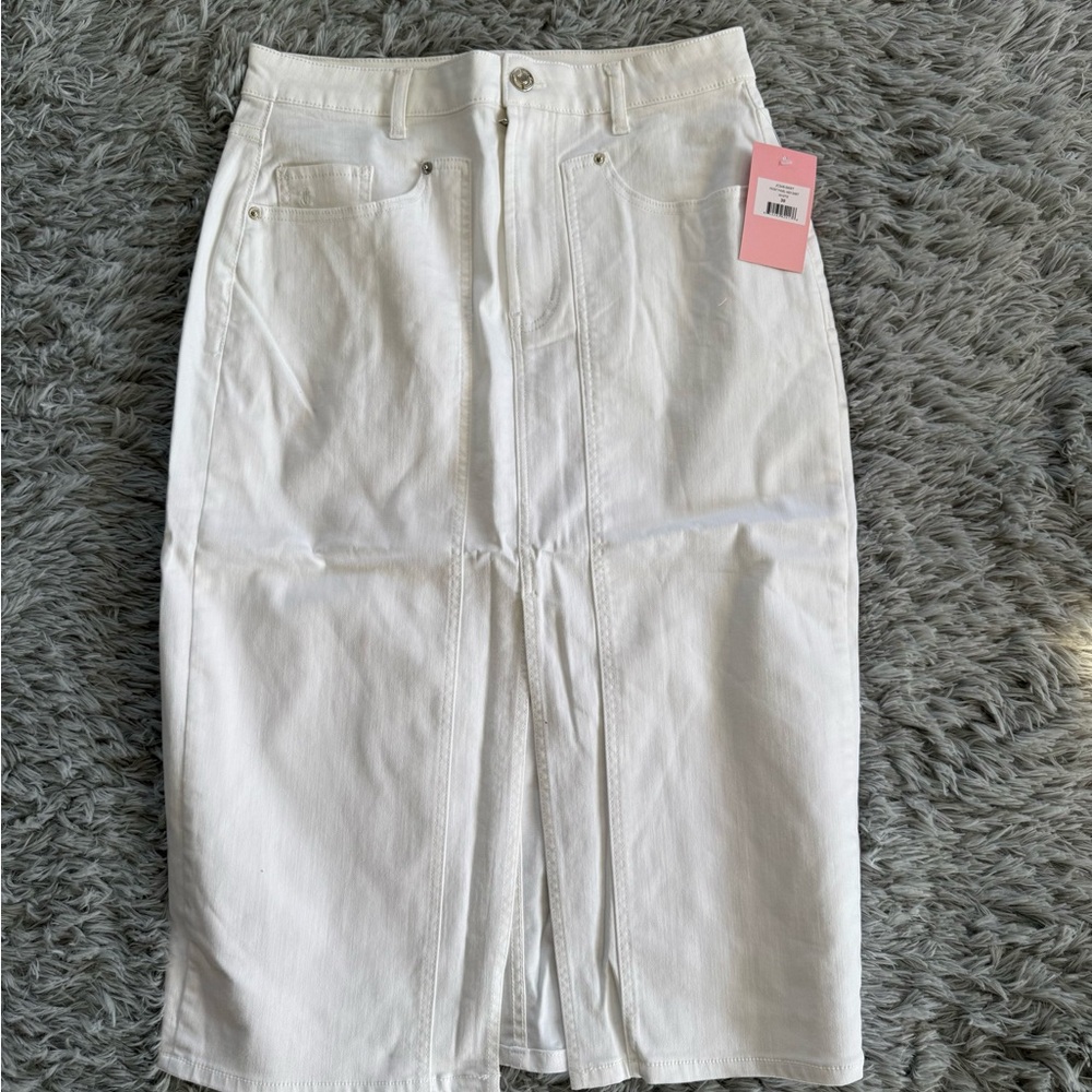 Juicy Couture White Pencil Skirt